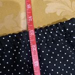 Vintage Black & White Petite Polka Dot Stretch Skirt Size 14P Photo 1