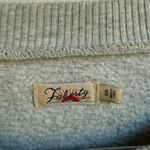 Faherty  Gray Horizontal Stripe Palm Tree Vacation Sweater‎ Beach Boho Size Small Photo 3