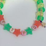 Handmade Kandi Rave Swiftie friendship bracelet stretchy glows in the dark, TTPD, NEW Photo 3