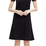 Madewell  Gallerist Black Short Sleeve‎ Modest Sheath Crew Neck Dress Size Small Photo 0