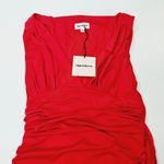superdown Farrah Ruched Dress in Red XS Photo 4