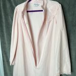 Vanity Fair Vintage ‎ Robe Medium Pink Long Full Length Zip Front 70s 80s NWT Photo 8