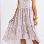 Karlie NWT  python ruffle hi lo dress blush size L Photo 0