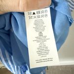 Michael Kors Michael  Silk Blend Shirt Maxi Dress in Blue & White Stripe Size S Photo 5