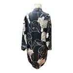 Clothes by kvp. Ingrid Robe in Calla Lily S/M linen robe top Black Photo 4