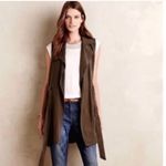 Anthropologie  Elevenses Wrap Vest Green Extra Small Photo 1