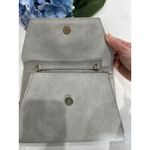 Gray Clutch Crossbody Bag Convertible Chain‎ Strap Wallet Purse Photo 2