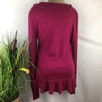 Central Park West  Cashmere & Silk Ruffle Front Long Sleeve Cardigan Sweater L Photo 3