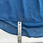 Patterson J. Kincaid Dress Smocked Strapless High Low Polka Dot‎ Blue Size M Size M Photo 4
