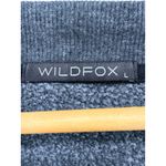 Wildfox Couture Star Print Monte Crop Crew Sweatshirt Black Raw Hem Large Casual Photo 3