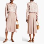 Vince NWT  Draped Pleat Skirt in Blush/Lotus Shell Size 6 Photo 3