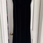 Azazie  velvet Black Evening Dress Photo 0