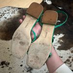 LARROUDE Green Leather Ankle Strap Sandal Size 9.5 Photo 4