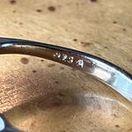 Emerald Cut Brazilian Citrine White Topaz Sterling Silver Ring Gold Photo 5