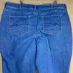 Lee  Modern Series Curvy Fit Women's Blue Denim Capris Jeans Size 22W Short EUC Photo 5