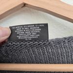 Wooden Ships  Lightning Bolt Jacquard Knit Wool & Mohair Blend Sweater Gray S/M Photo 3