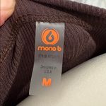 Mono B Chocolate Long Sleeve Top Brown Size M Photo 2