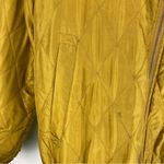 Vtg Y2K 100% Silk Satin Bomber Jacket Sz Medium Gold Yellow Photo 9