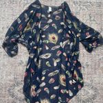 Lovely J Feather Wrap Blue Photo 0