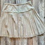 J.Crew C0214 Retro Feminine Beige Laser Cut Pleated Skirt sz 6 Photo 4