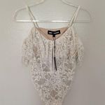 NBD x Naven Allie Bodysuit White Lace Sheer Revolve New Medium Photo 0