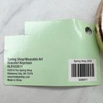 The Spring Shop Metallic Gold Faux Leather Bangle Bracelet Keychain Keyring Photo 8