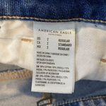 American Eagle  Mom Straight Jean Blue Jeans High Rise Denim Ripped Size 2 Womens Photo 4