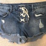 Billabong Lace Up Denim Shorts Photo 0