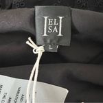 Helsa NEW NWT  Petite Eyelet Garden Off The Shoulder Midi Dress In Black Photo 11