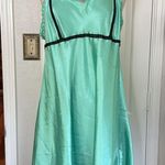 Y2k vintage babydoll satin slip dress Green Size L Photo 0