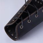 Unisex Leather Fantasy Viking Ren fair Bracer Set New Photo 2