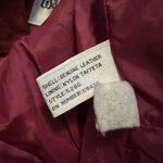 wilson's leather Wilson’s Leather Red Leather Shirt Jacket Size M Photo 4