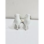 Alexandre Birman NWB Clarita Double Patent Leather Sandals White Women's 40.5 Photo 4