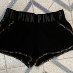 PINK - Victoria's Secret  Terry Cloth Shorts black and camo large Photo 0