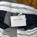 Alexander Wang Chain Embellished Houndstooth Wool Blend Straight Leg Pants Photo 10