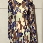 LOGO By Lori Goldstein LOGO Lounge XS Camouflage sheer mesh Long Sleeve hooded Women's Top Semi fitted Photo 1