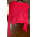 Wild Fable  Hot Pink Sweater Knit Autumn Bright Barbie Lounge Pullover Urban Boho Photo 2