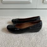 Clarks Artisan Women's Concert Choir Black Leather Ballet Wedge Shoes Size 10 M Photo 2