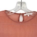 Olivaceous  Sheer Metallic Mauve Long Sleeve Bodysuit Photo 1