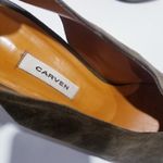 Carven Shoes Suede Bow Accents Slingback Heels Size 8.5 Photo 5
