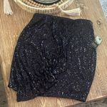 EXPRESS Midnight Sequin Ruched Mini Skirt Photo 0