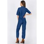 Amuse Society Jump For Love Short Sleeve Wide Leg Jumpsuit L Photo 1