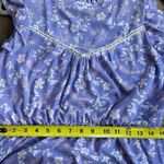 Luna Purple Floral High Neck Flowy Ruffle Dress L Photo 9