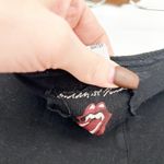 Buddhist Punk‎ Womens Vintage Y2K Tongue Lips Logo Rolling Stones Pants Size 3 Black Photo 4