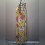 Mlle Gabrielle NWOT FRESH AND SOFT Yellow Floral Maxi Dress Photo 4