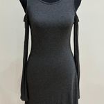 Aeropostale Grey Off-Shoulder Dress Photo 0