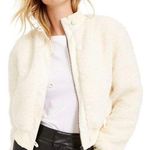 Bar III  white Sherpa bomber jacket Photo 0