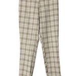Princess Polly  Women's Brown Plaid Preppy Tapered Leg Pants - Size 6 - High Rise Photo 0