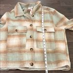 Umgee NWT  Brushed Twill Plaid Shacket Sz M Photo 10