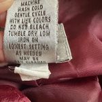 Chico's Chico’s Silky Burgundy Jacket Size 1 Button Front Bomber Y2K Christmas Holiday Photo 7